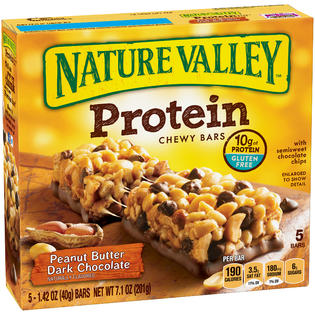 Nature Valley Protein Chewy Bars Peanut Butter Dark ...