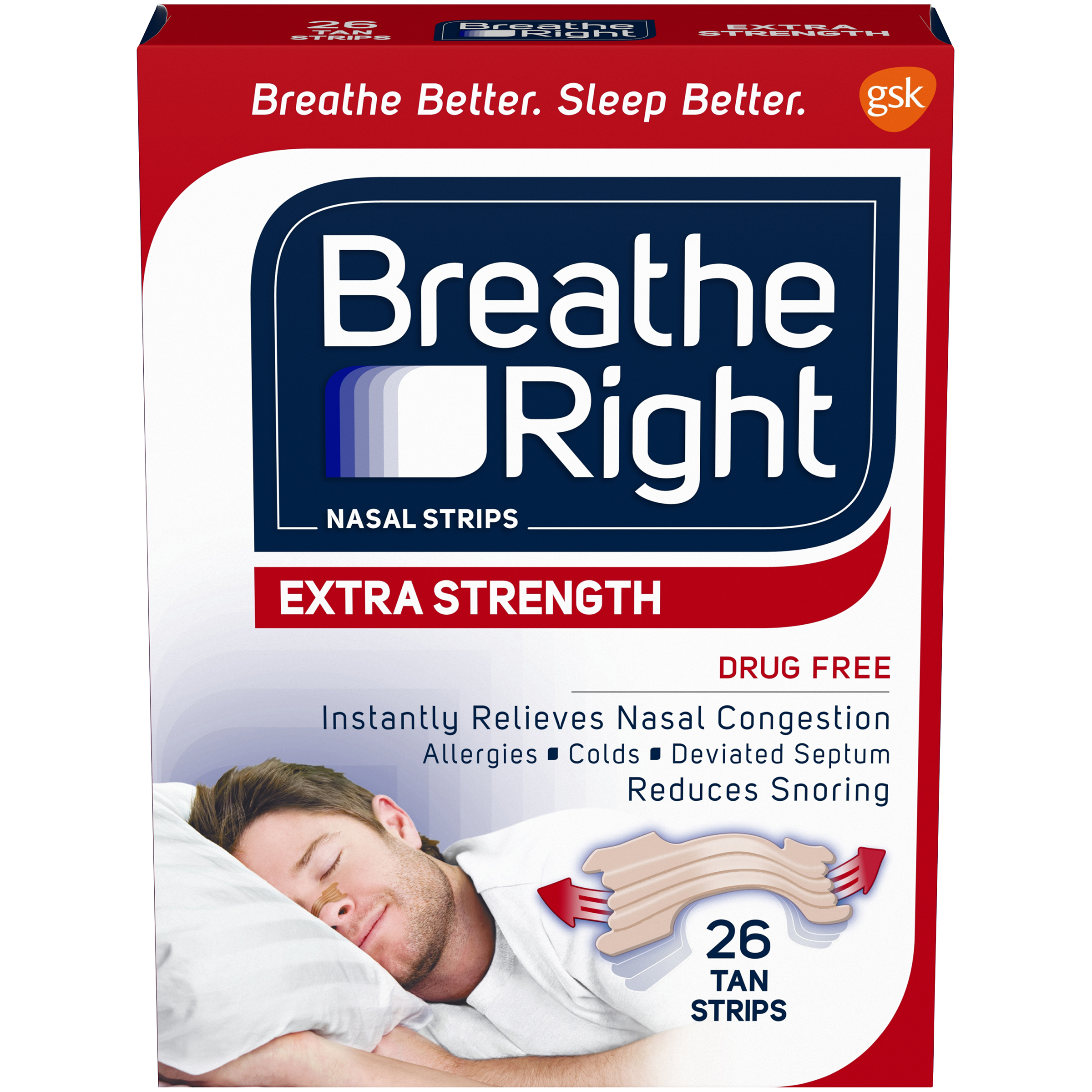757145102556 UPC Breathe Right Extra Strength Nasal Strips Box Of