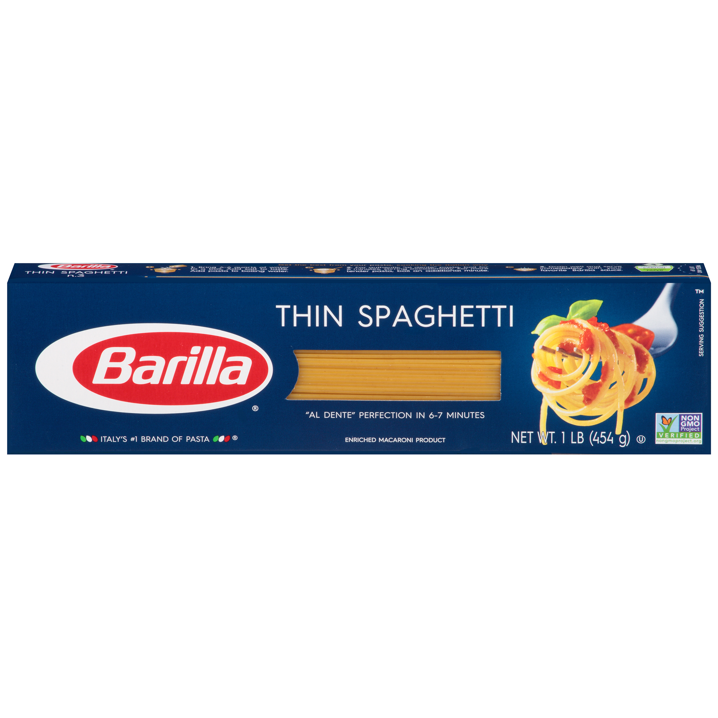 UPC 076808280098 Barilla Thin Spaghetti 1 Box (1 lb)