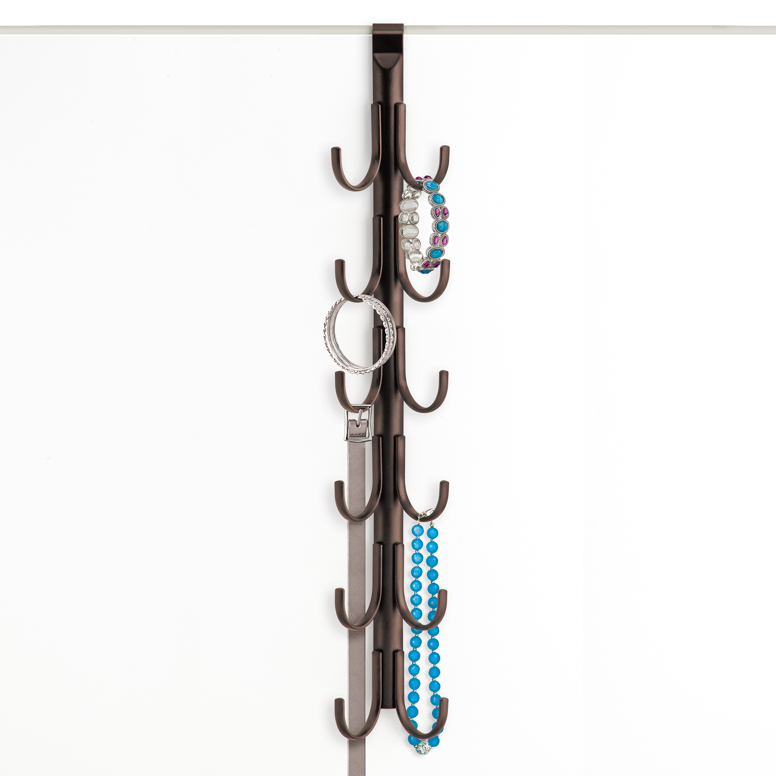 Lynk® Over Door Accessory Hanger Scarf, Belt, Hat, Jewelry Organizer