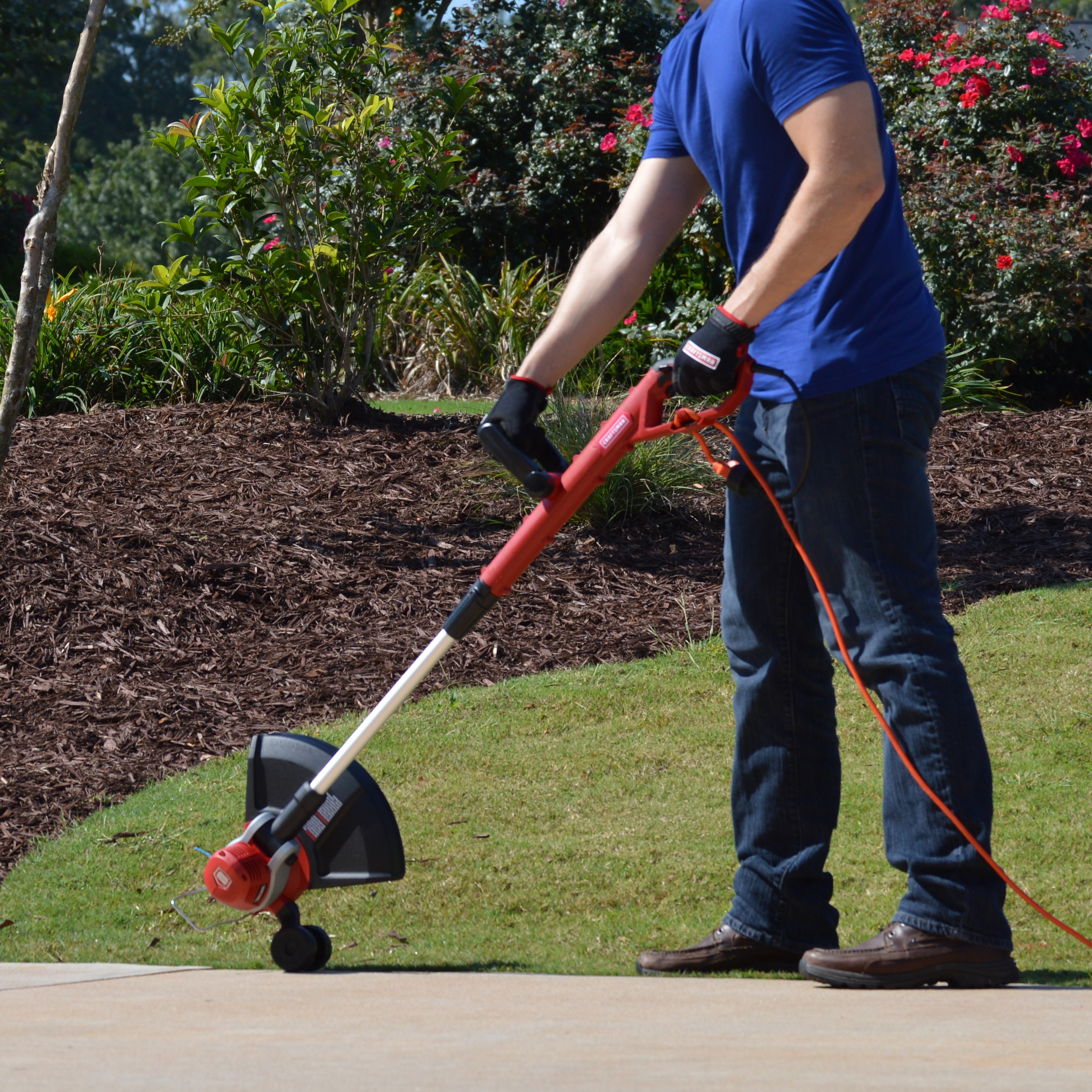 Craftsman 15" Electric Corded Grass Trimmer Free Shipping New eBay