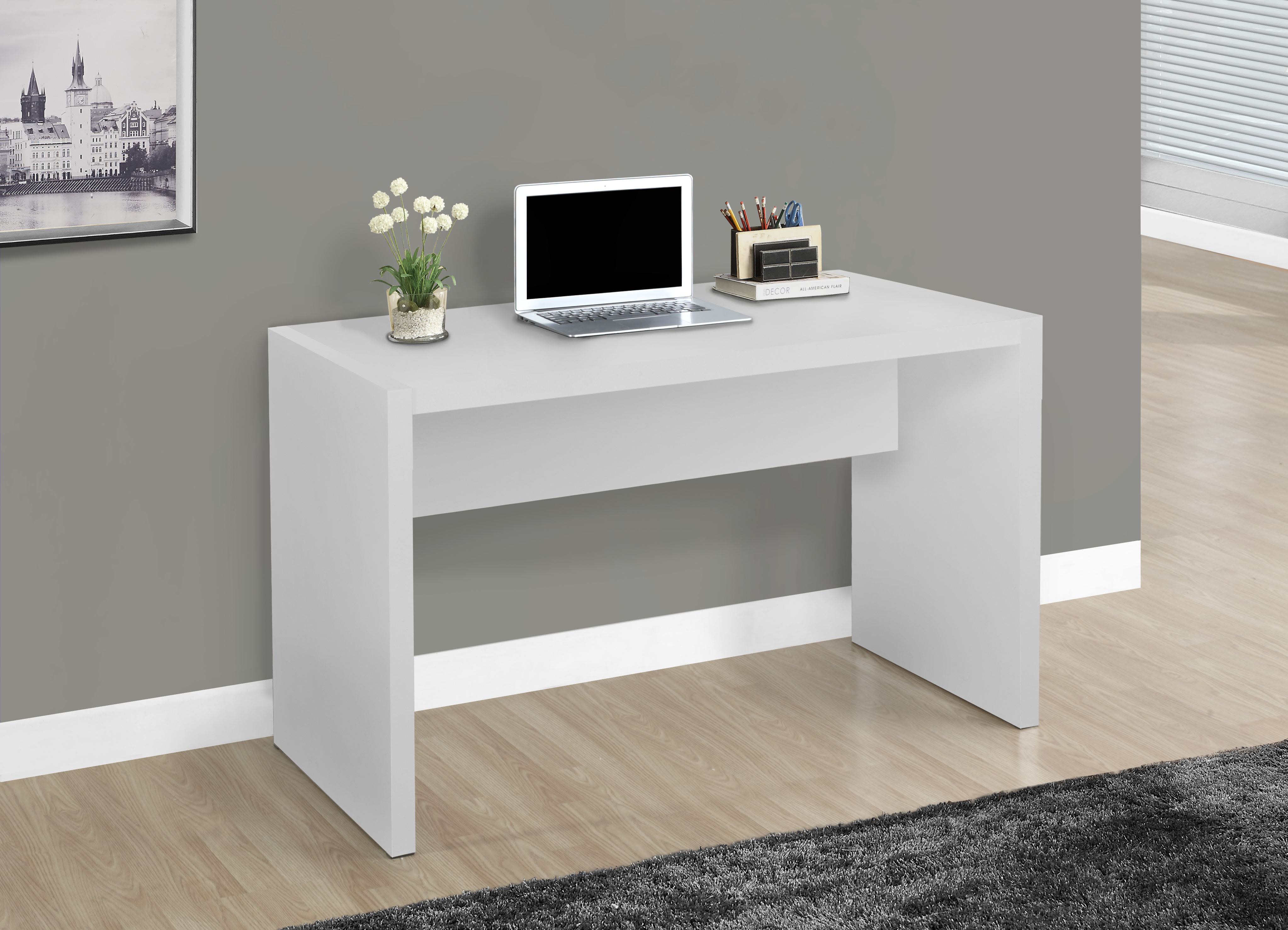 Monarch Specialties Computer Desk - White Monarch Specialties Computer Desk - White