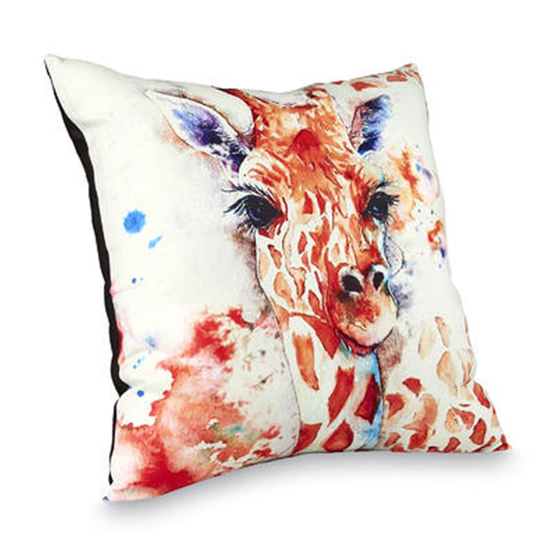Square Decorative Pillow - Giraffe