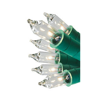 General Electric ProLine 100ct Incandescent Christmas Extra Large Christmas Light String Set Clear