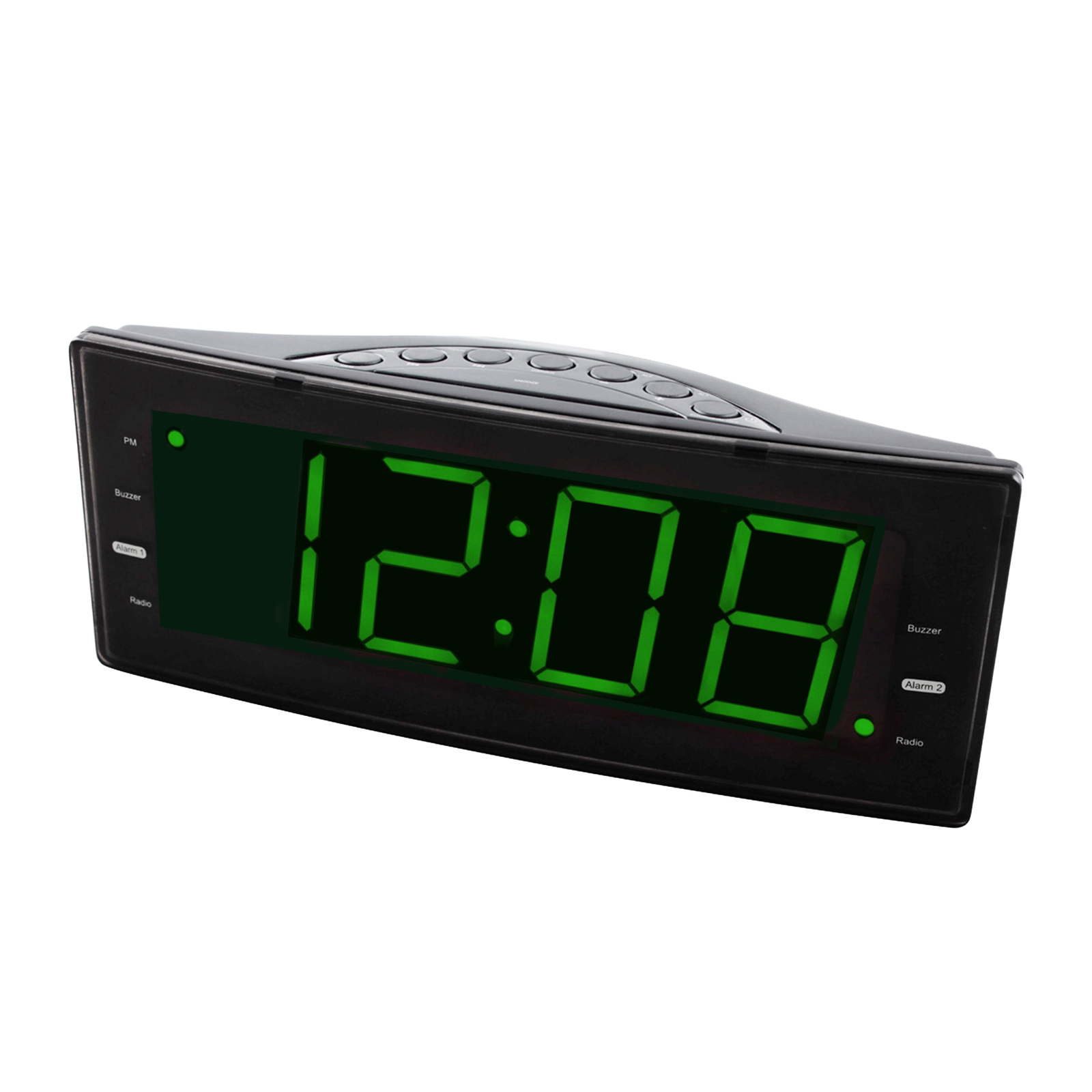 Naxa Easy-Read Dual Alarm Clock with Jumbo Display & USB Charger
