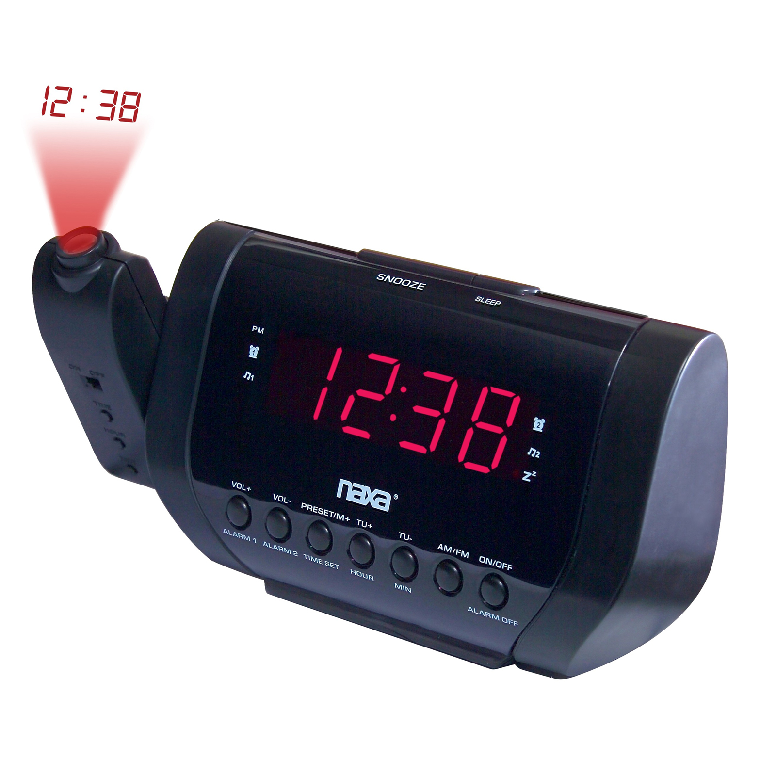 Naxa Projection Dual Alarm Clock