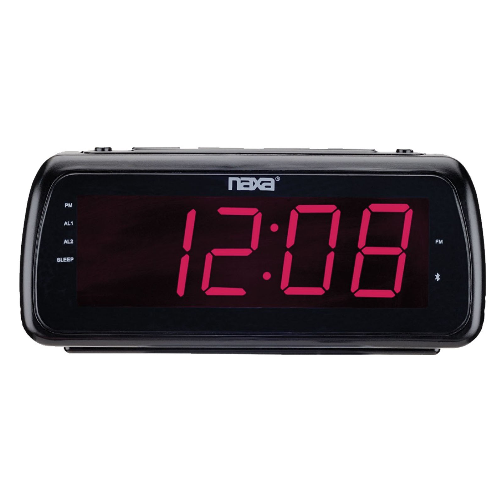 Naxa Easy-Read Dual Alarm Clock Radio with USB Charge Port