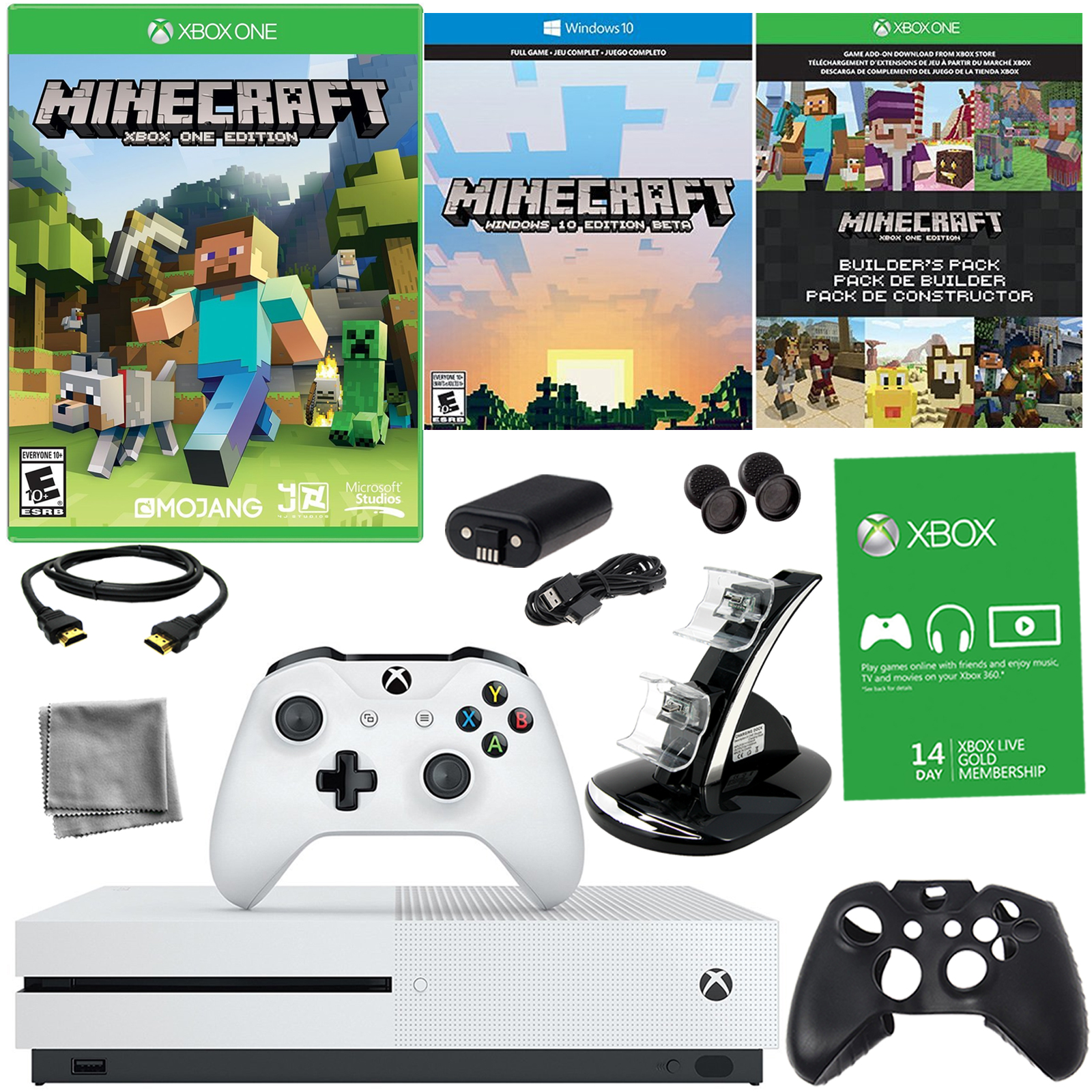 Microsoft Xbox One S 500GB Minecraft Bundle With 8in1 Kit Shop Your