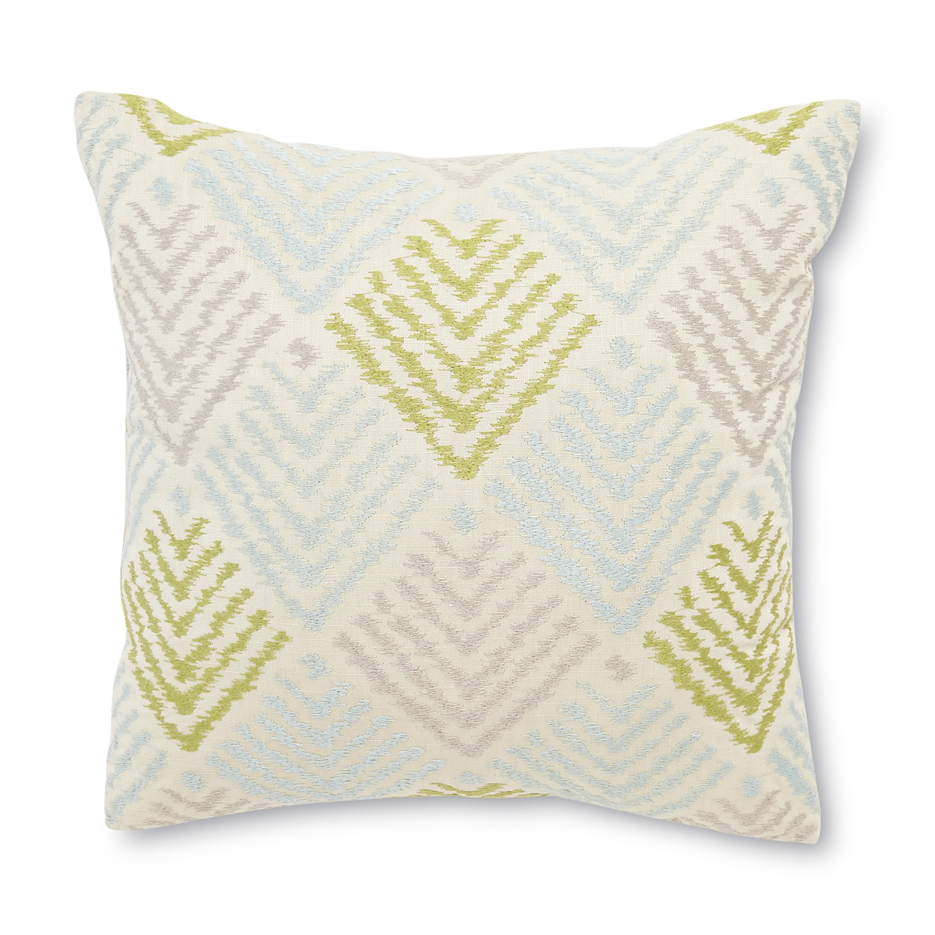 Square Embroidered Accent Pillow - Home - Bed & Bath - Bedding - Decorative Pillows & Shams