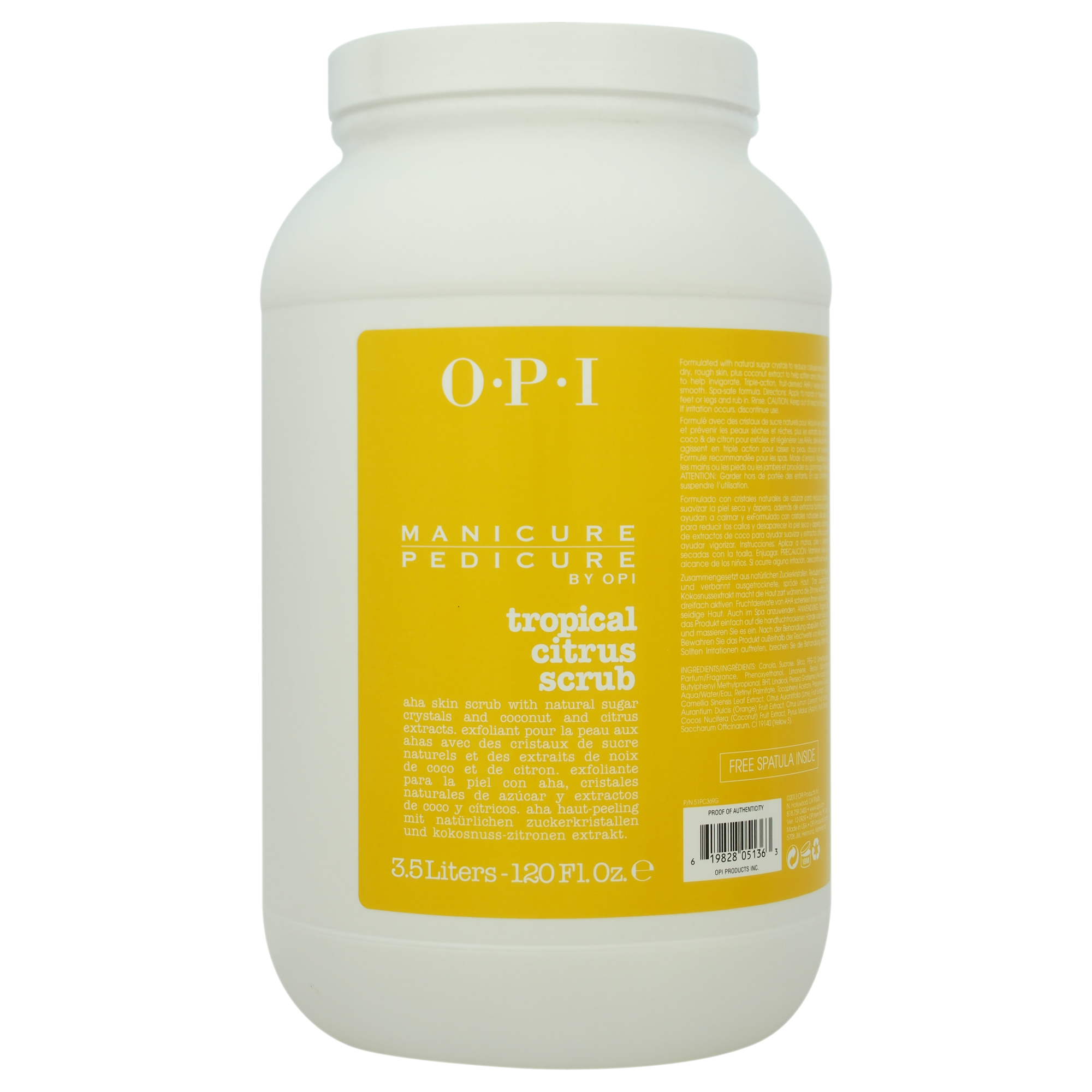 Manicure Pedicure Tropical Citrus Scrub by OPI for Unisex - 120 oz Scrub