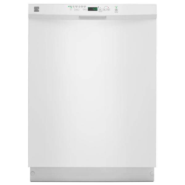 Kenmore 13222 Dishwasher With Steel Tub Power Wave Spray Arm White Exterior With Stainless Steel Tub At 50 Dba