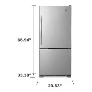 What are the dimensions of various refrigerators?