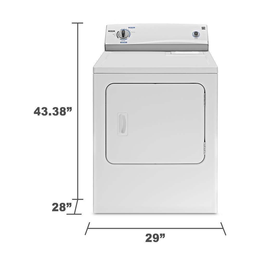 6.5 cu. ft. Gas Dryer - White -  CLOSEOUT - Limited Quantities Available