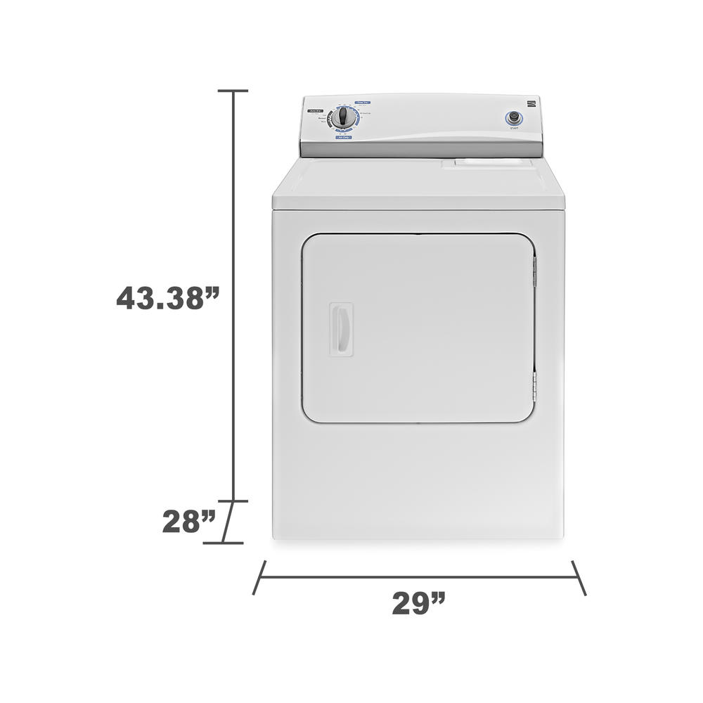 6.5 cu. ft. Electric Dryer - White - CLOSEOUT - Limited Quantities Available