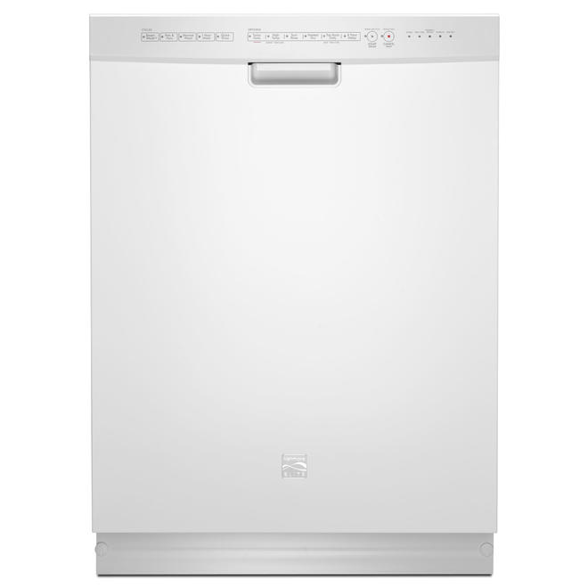 Kenmore Elite 12762 24" BuiltIn Dishwasher White Sears Outlet