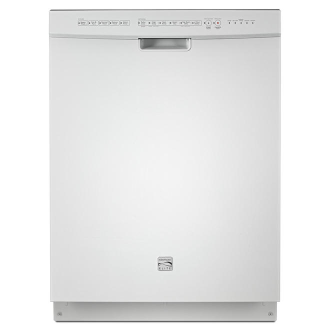 Kenmore Elite 14742 24" BuiltIn Dishwasher White Sears Outlet