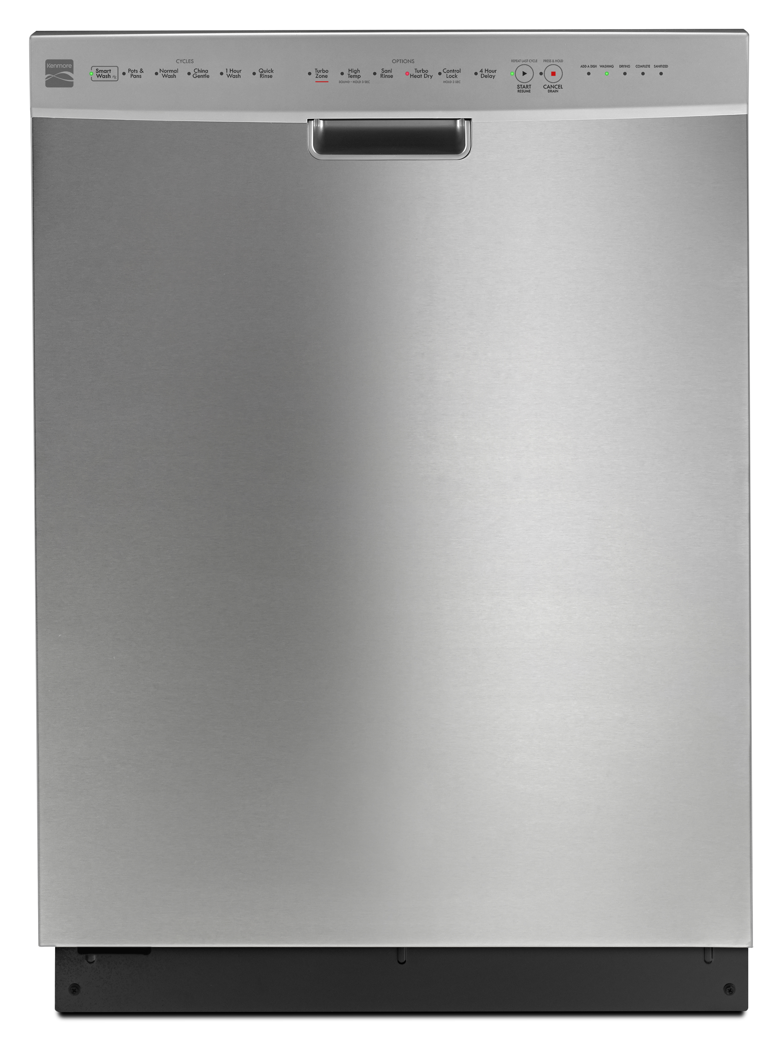 Kenmore 14523 24 Built-In Dishwasher w\/ TurboHeat Dry - Stainless Steel - 2214523N