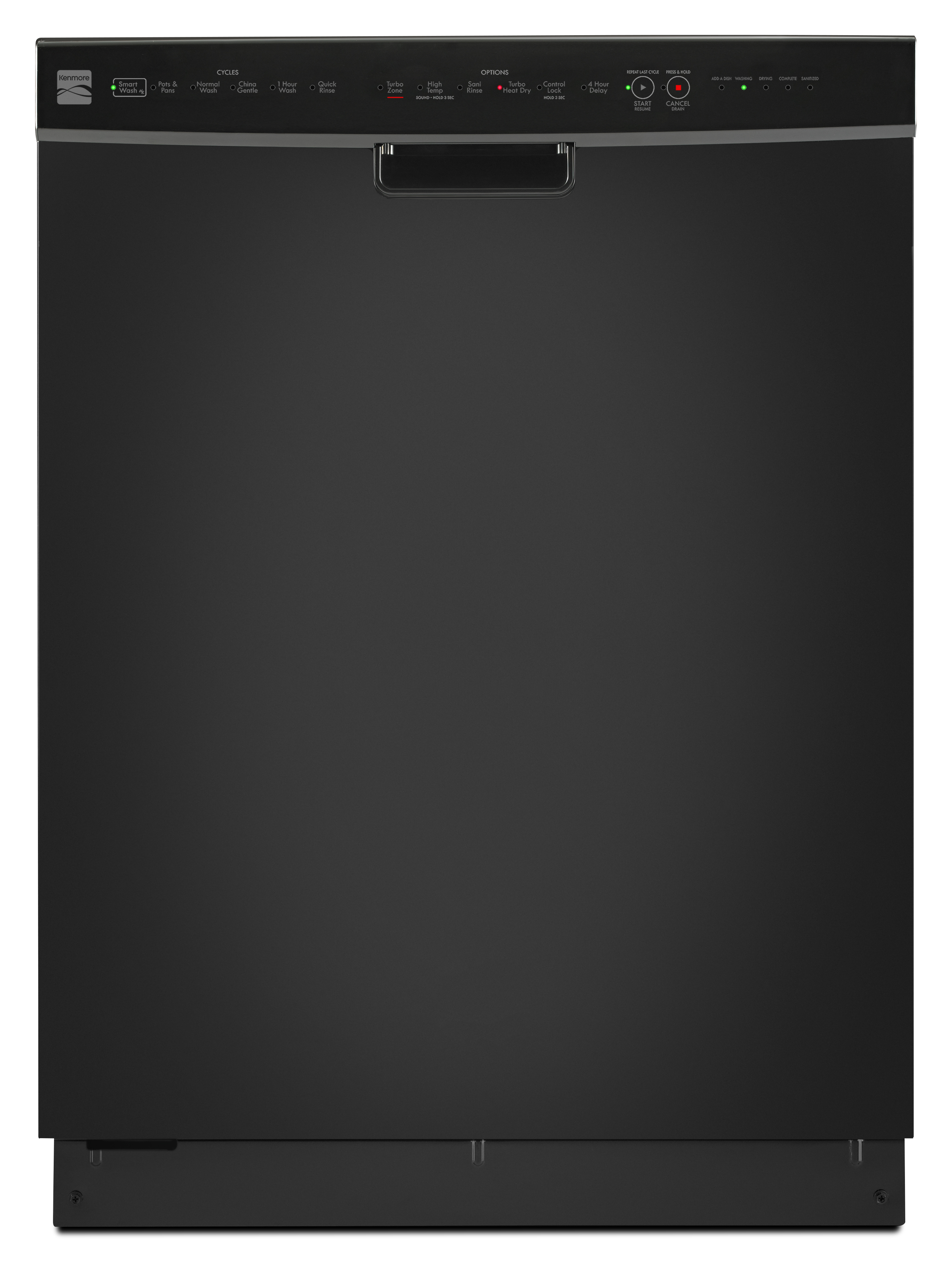 Kenmore 2214529N 24 Built-In Dishwasher w\/ TurboHeat Dry - Black