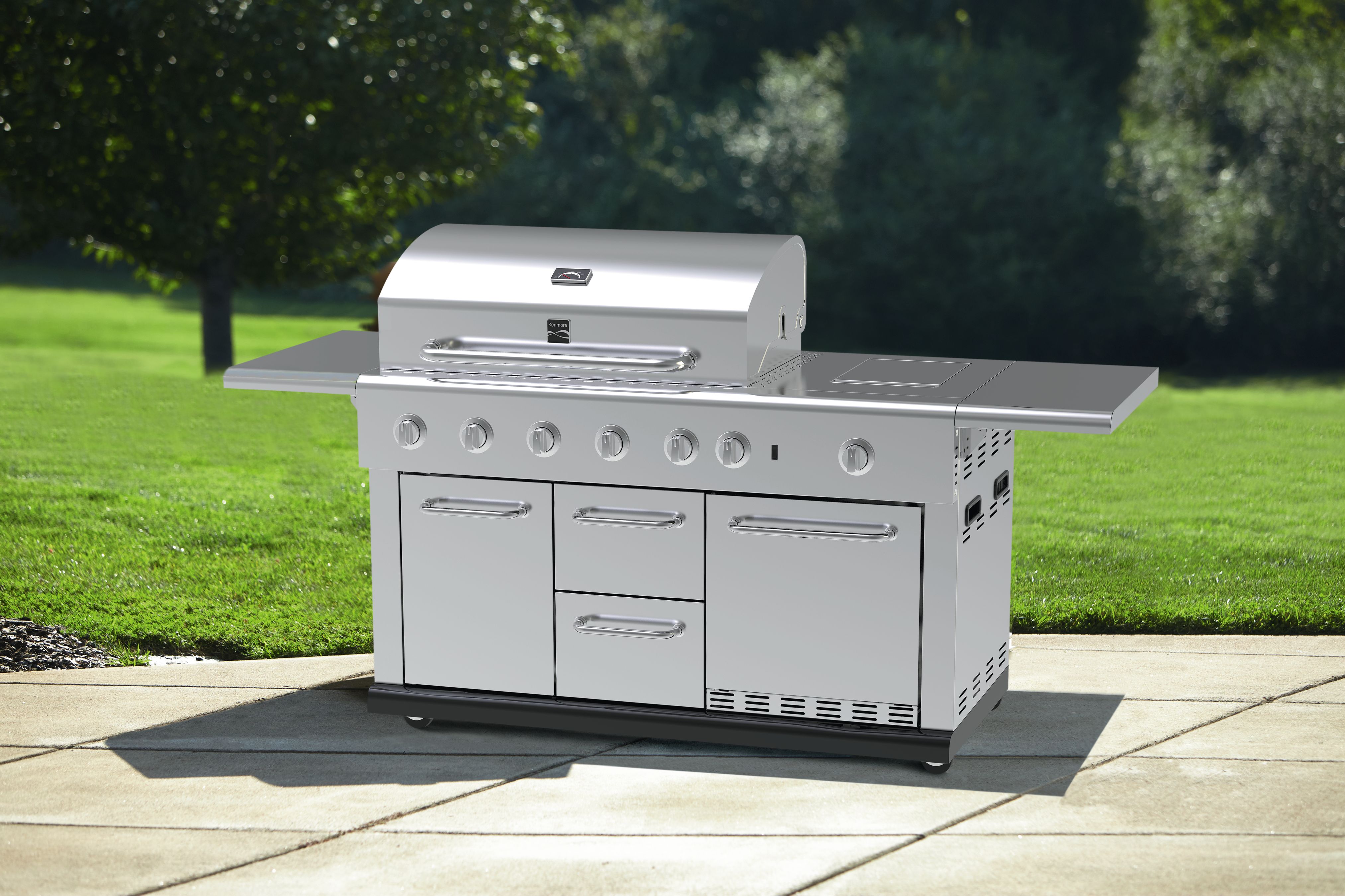 bbq grill with refrigerator