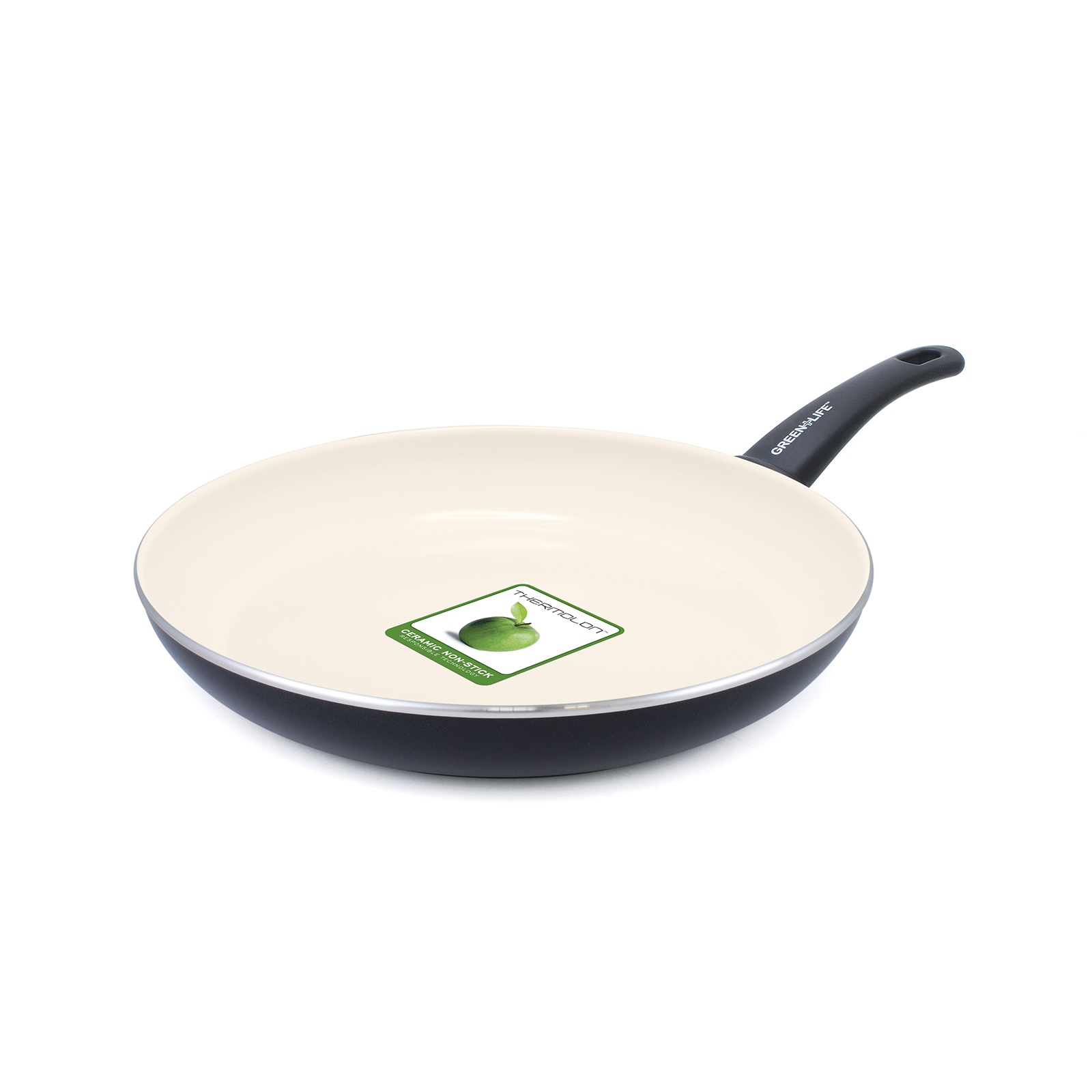 Green Life Ceramic NonStick 10" Open Fry Pan Black Shop Your Way