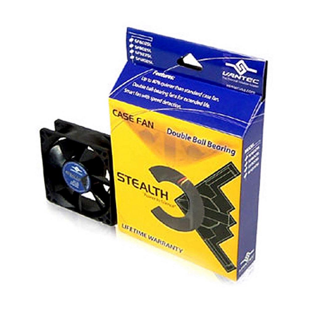 80x80x25MM Dual Ball Bearing Silent Case Fan - Black