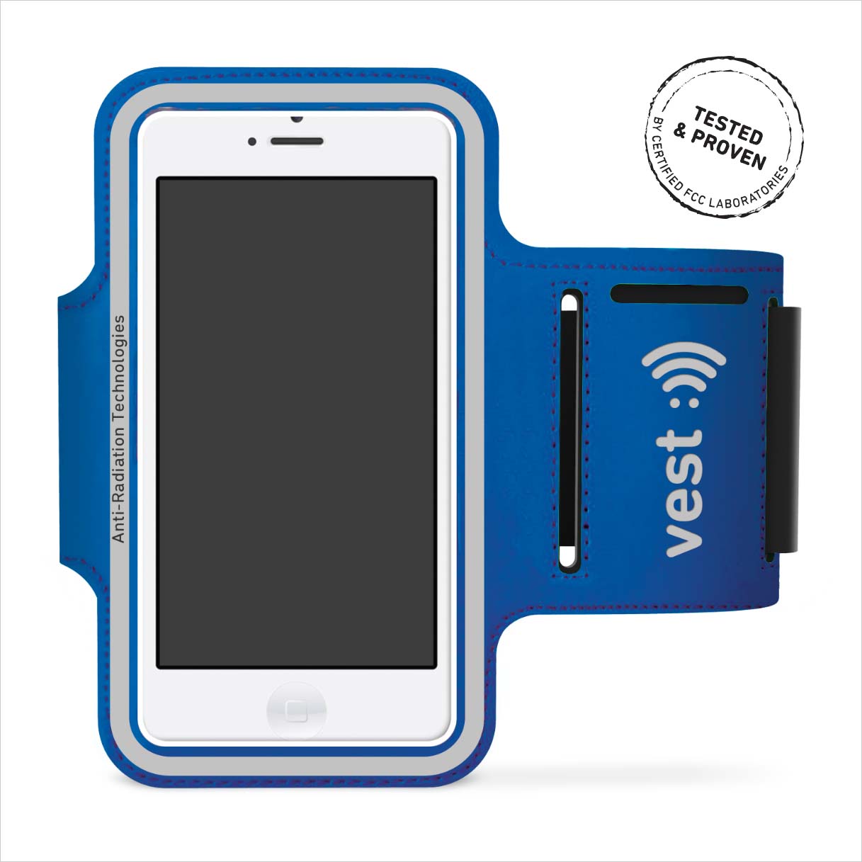 Vest Anti-Radiation Armband up to 5 inch - Blue