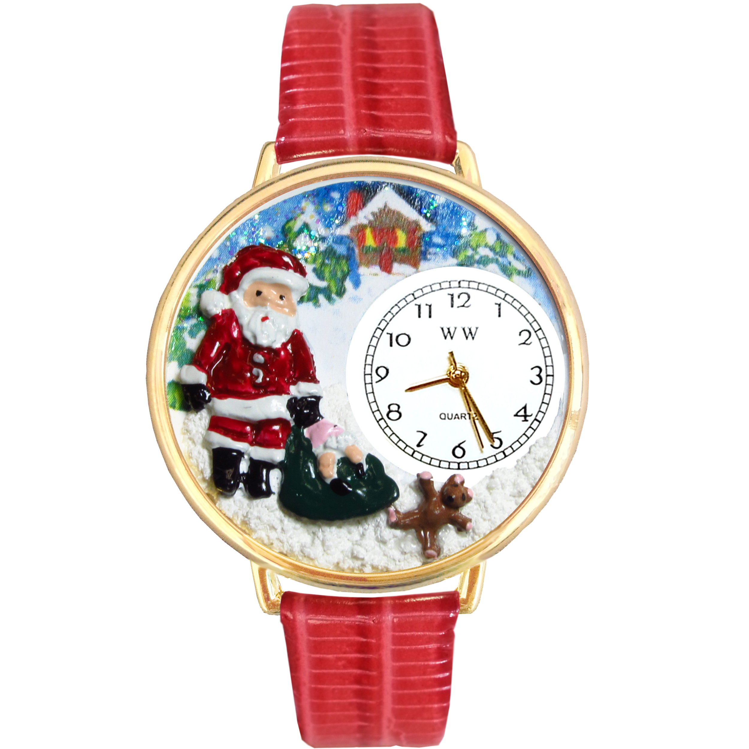 Christmas Santa Claus Watch in Gold (Large)