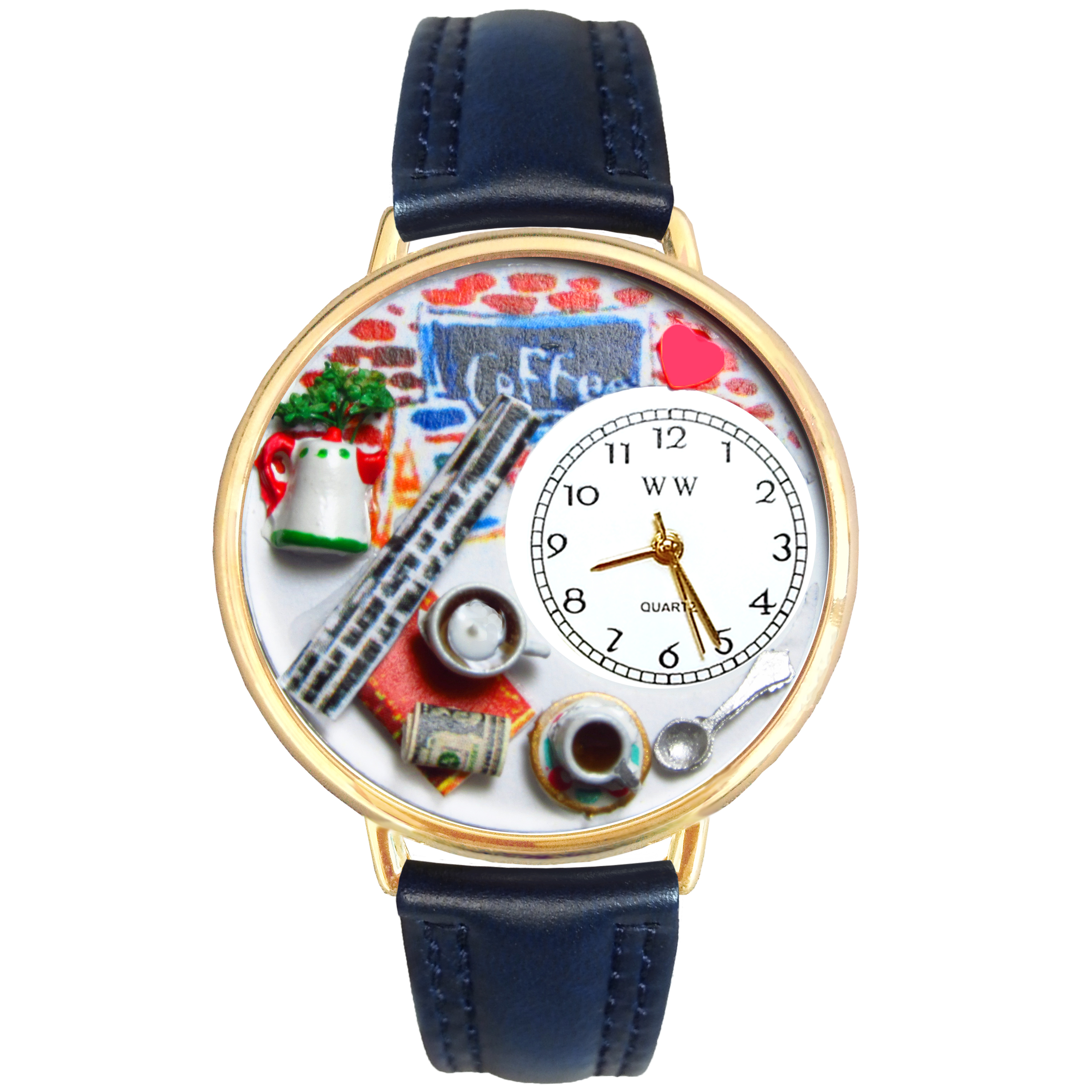 Coffee Lover Watch in Gold (Large)