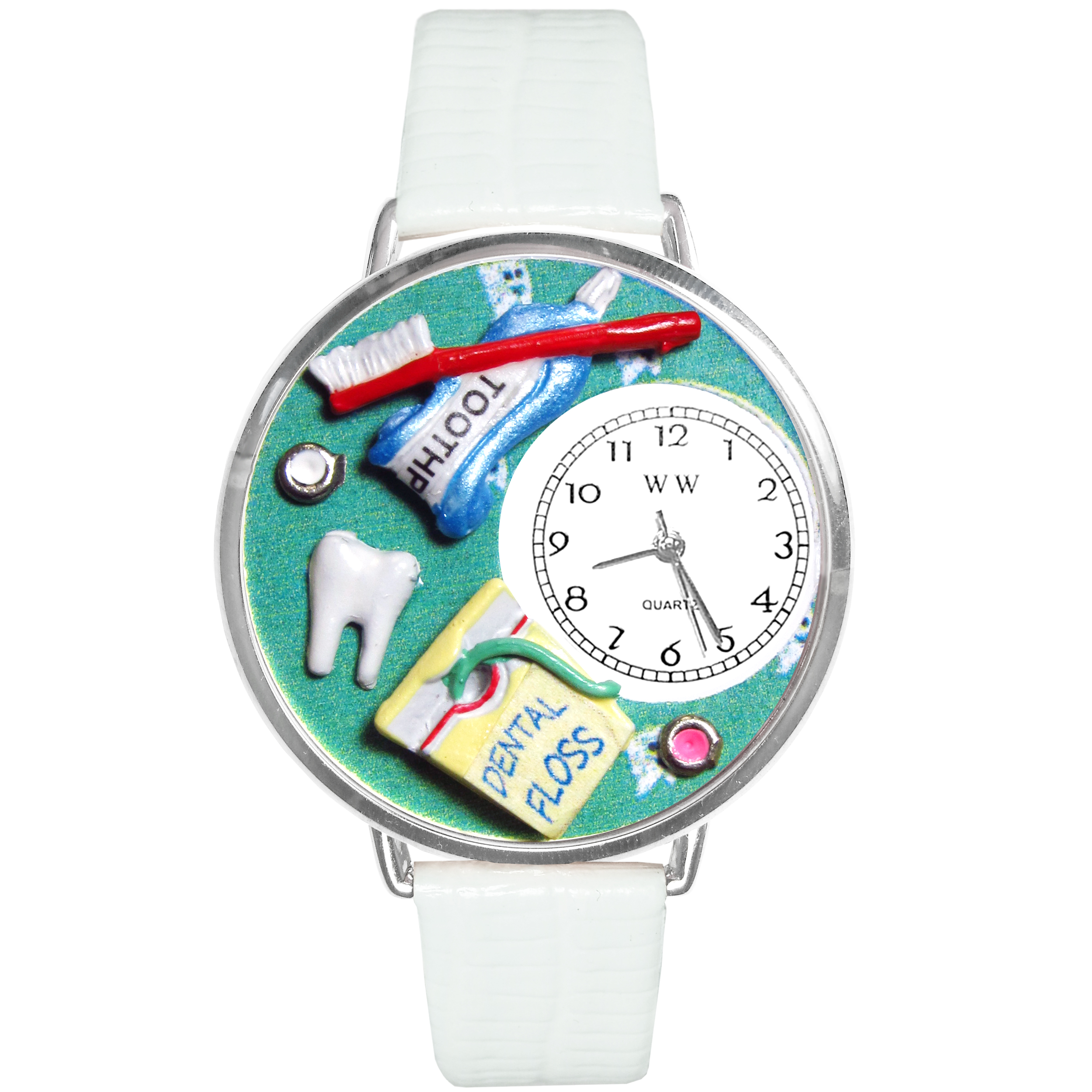 Dental Assistant Watch in Silver (Large)