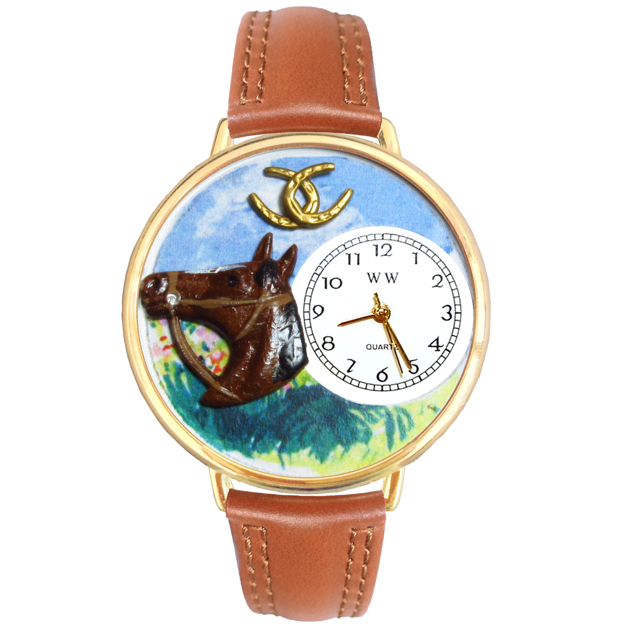 Horse Head Watch in Gold (Large)