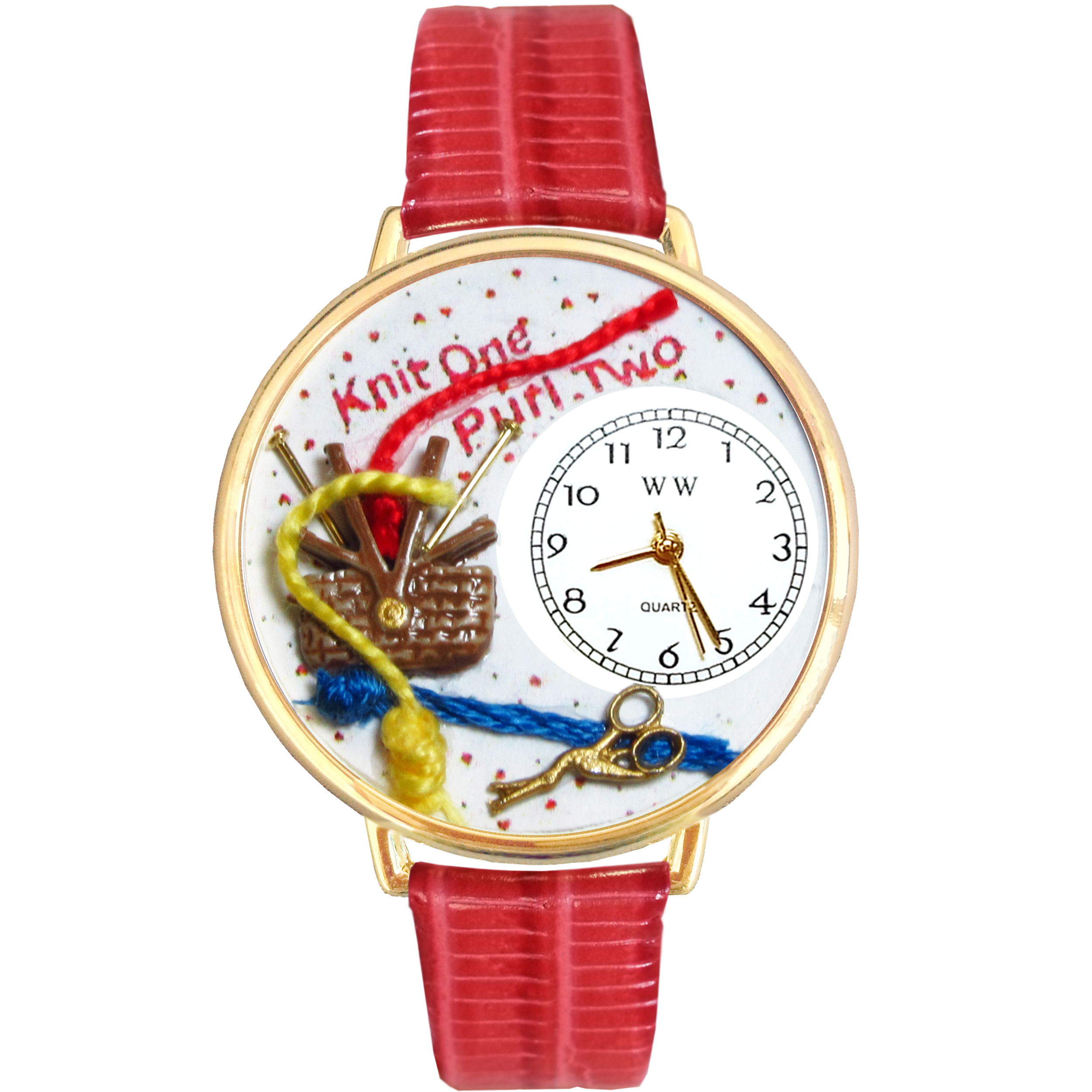 Knitting Watch in Gold (Large)