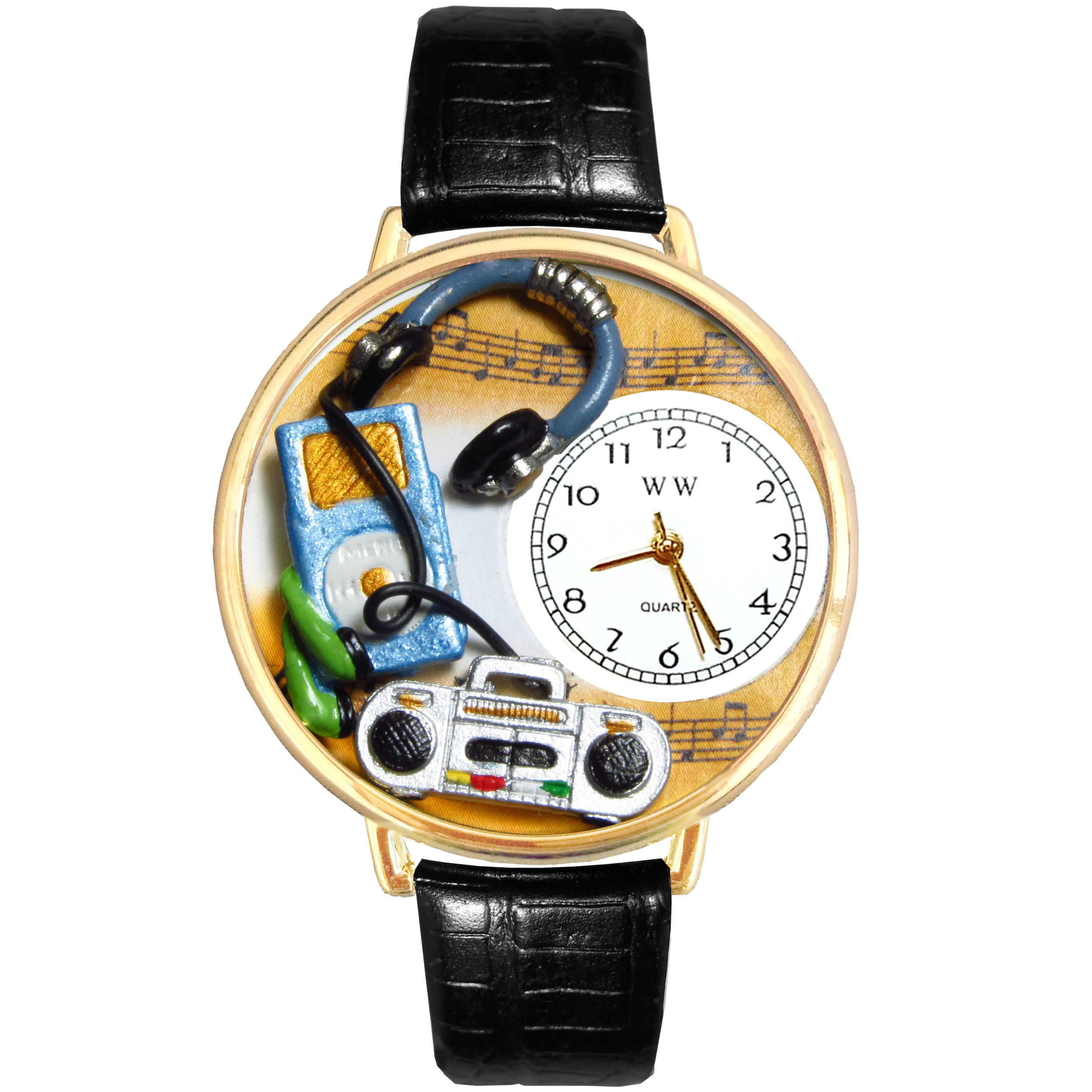 Music Lover Watch in Gold (Large)