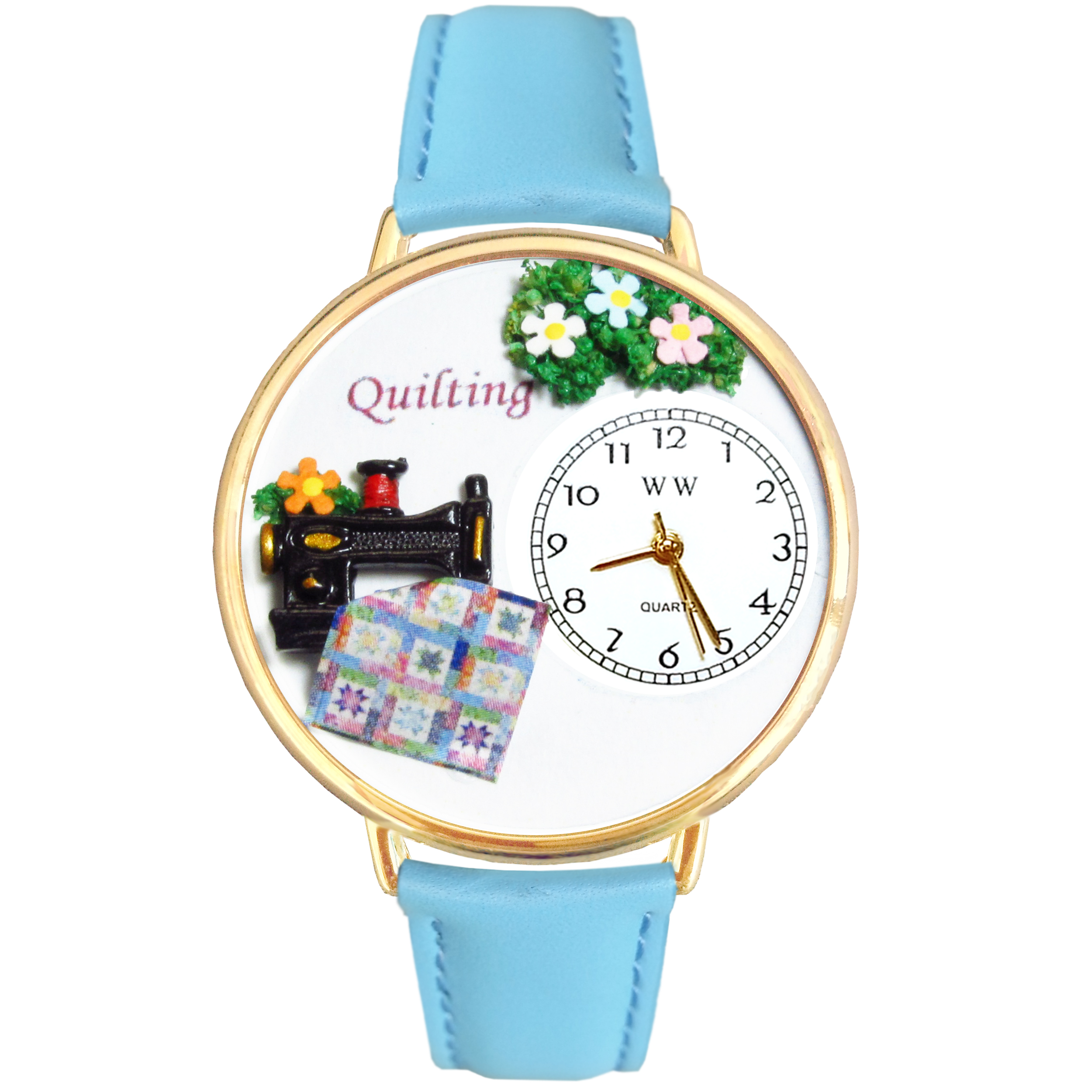 Quilting Watch in Gold (Large)