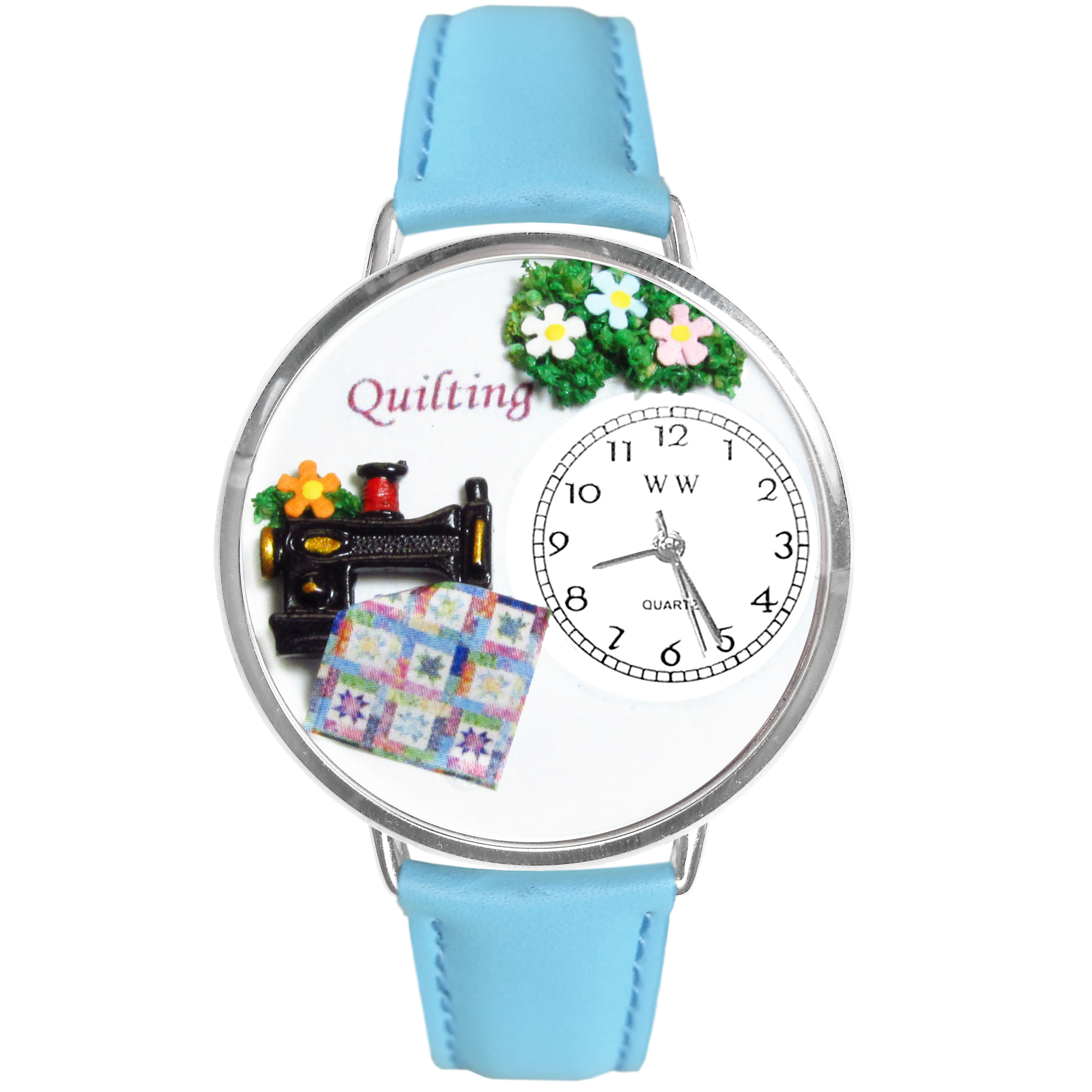 Quilting Watch in Silver (Large)