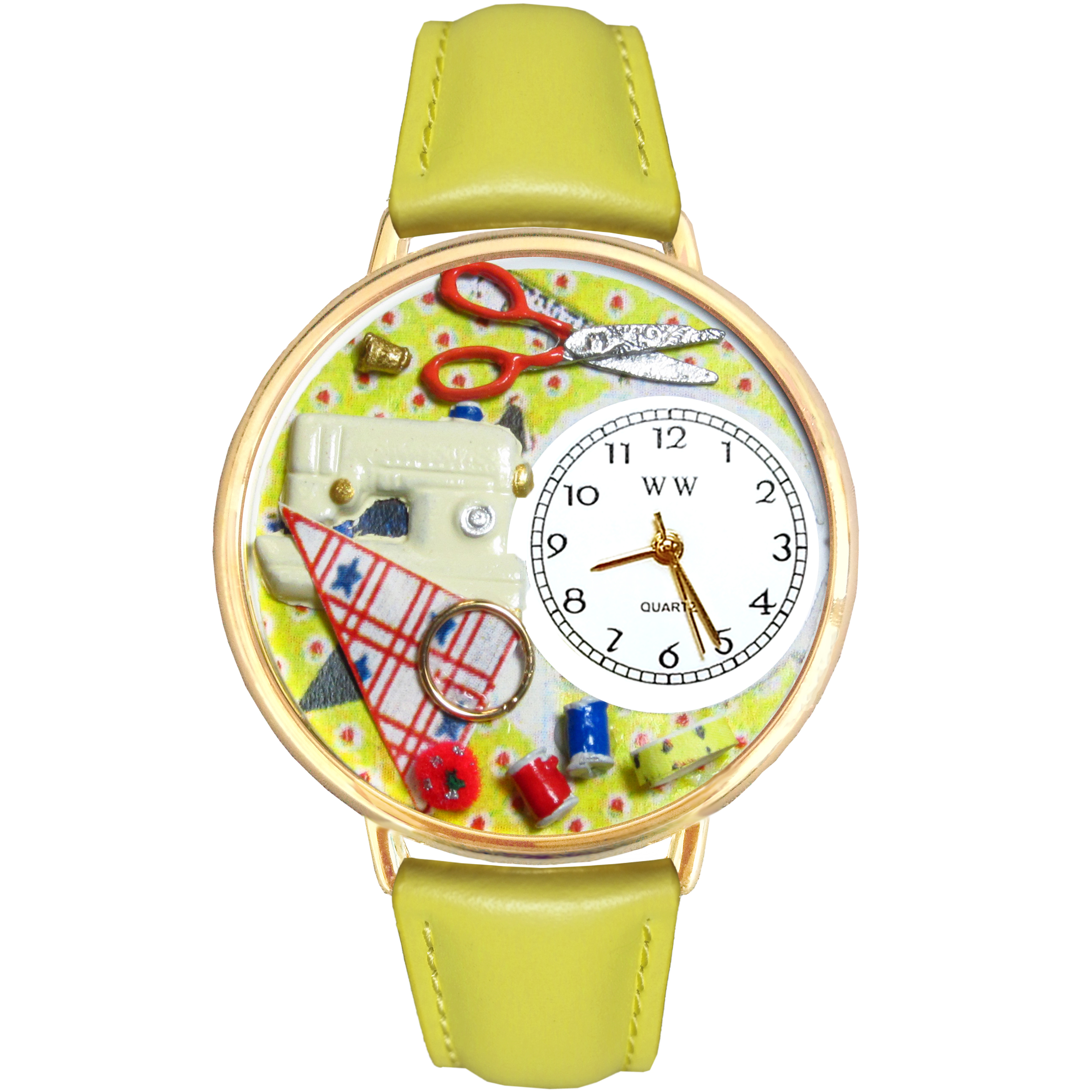 Sewing Watch in Gold (Large)