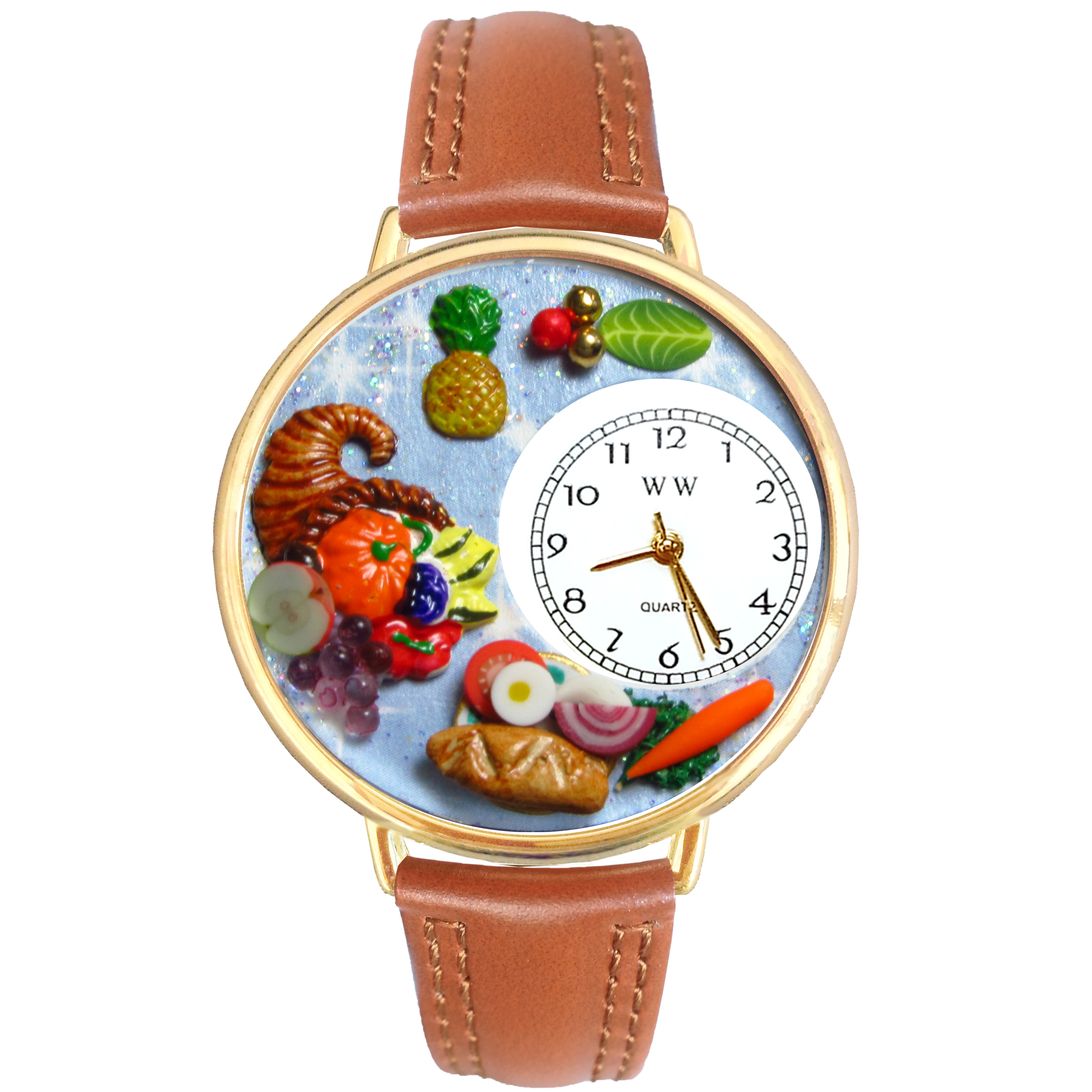 Holiday Feast Watch in Gold (Large)