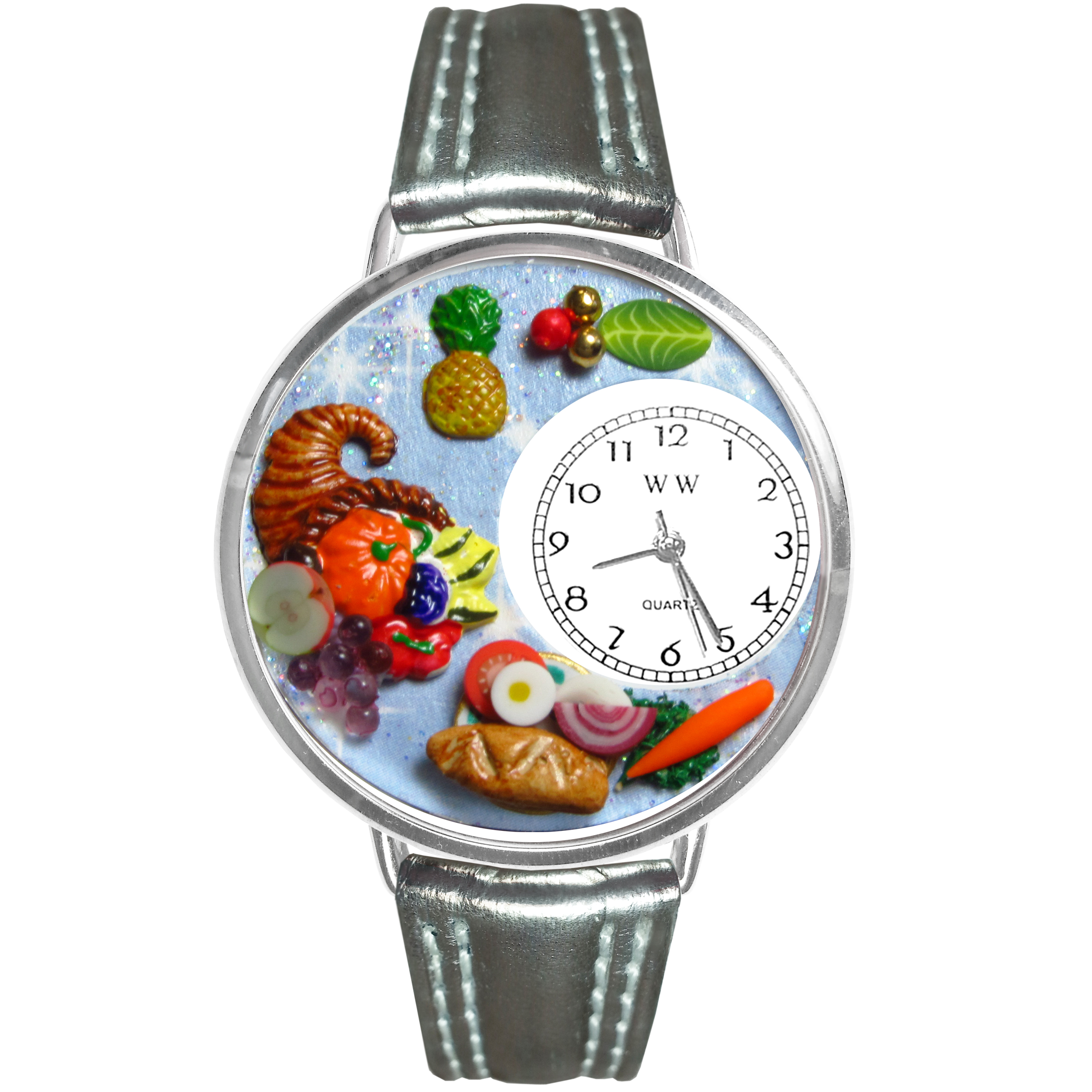 Holiday Feast Watch in Silver (Large)