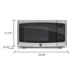 Kenmore 73093 0.9 cu. ft. Countertop Microwave - Stainless Steel ...