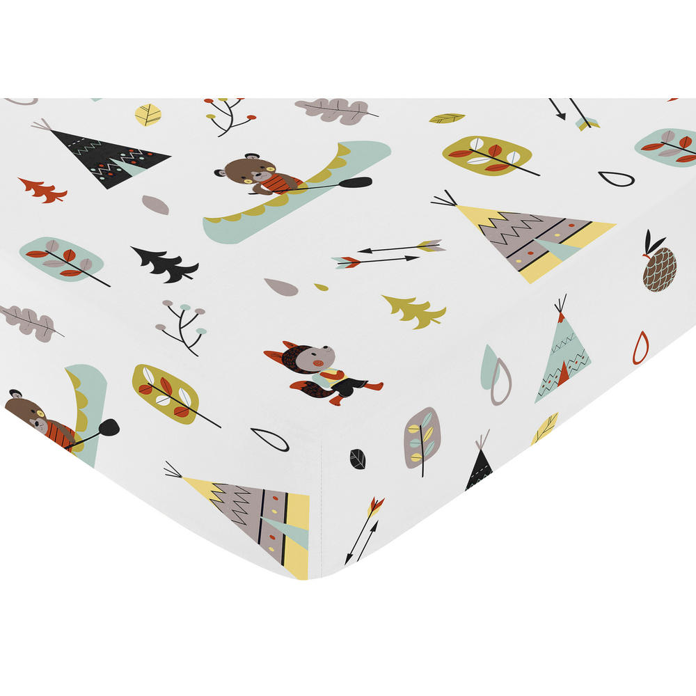 Outdoor Adventure Collection Fitted Crib Sheet by Sweet Jojo Designs - Outdoor Print