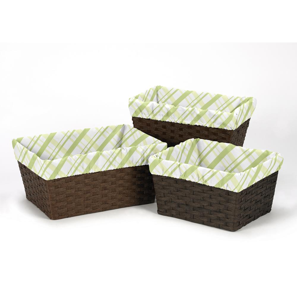 Sweet Jojo Designs Leap Frog Collection Basket Liners by