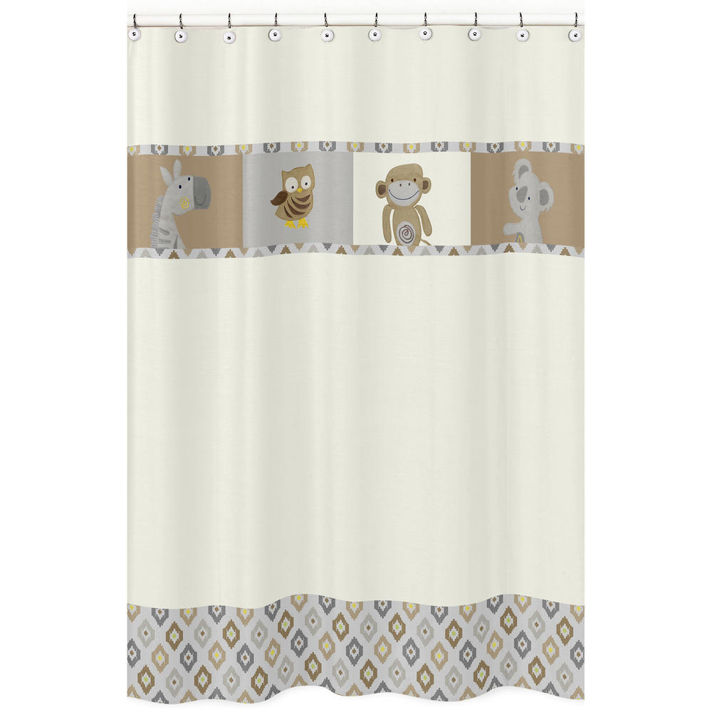 Sweet Jojo Designs Safari Outback Collection Shower Curtain
