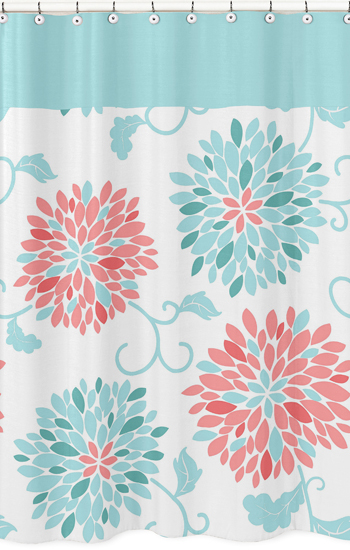 Sweet Jojo Designs Shower Curtain for the Emma Collection by