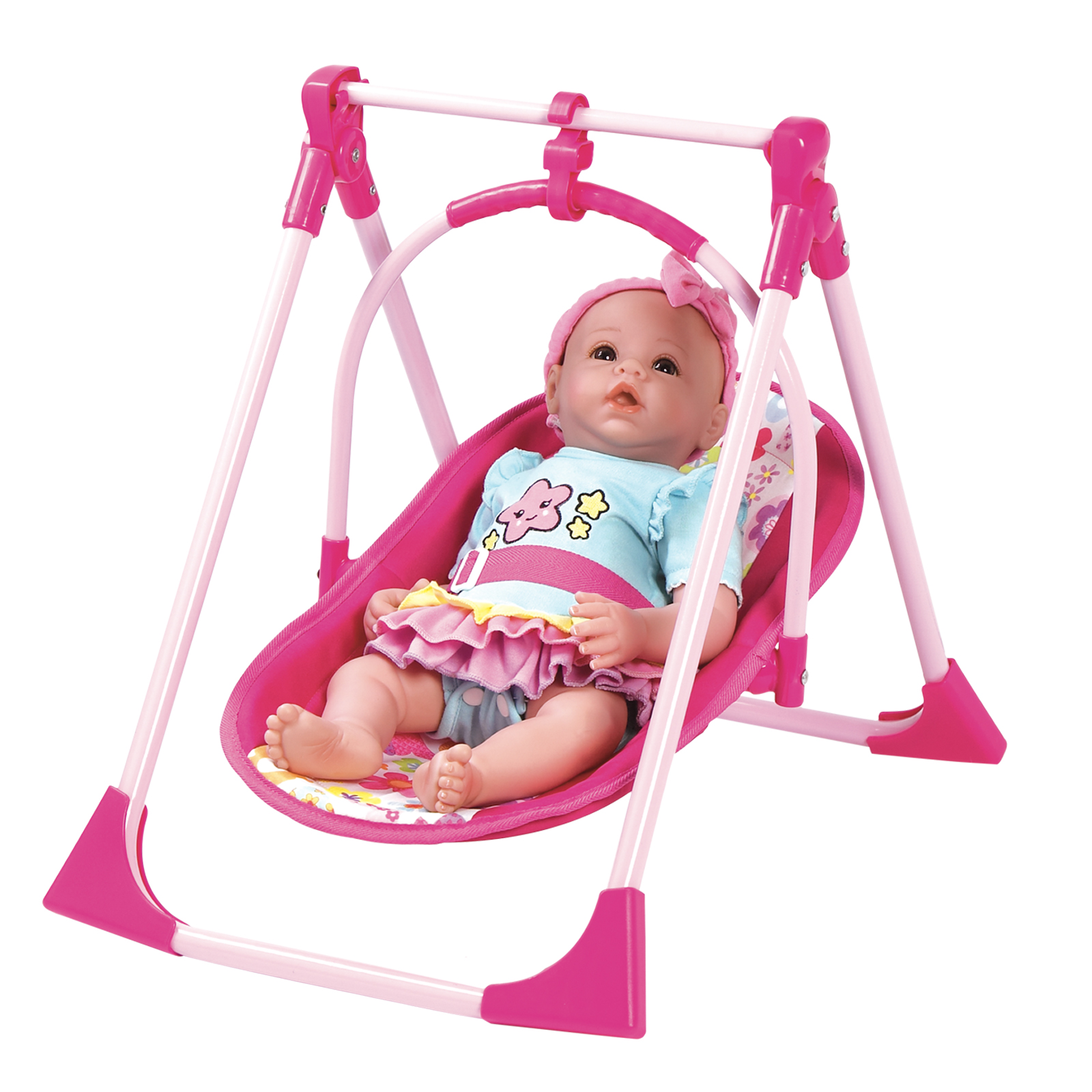 Adora Dolls 4 in 1 Play Set Baby Carrier, Seat, Swing, and High Chair