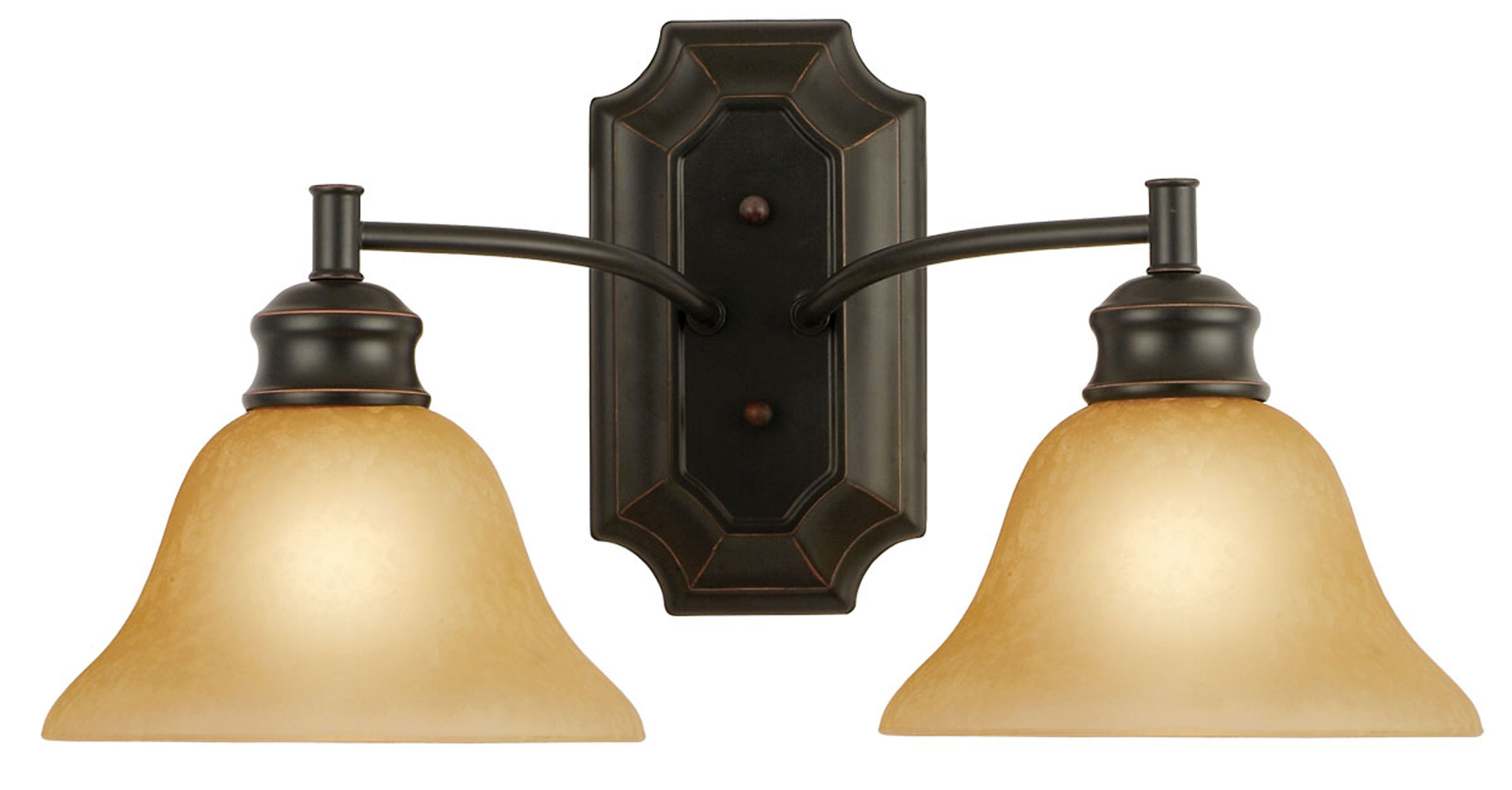 Design House 504407 Bristol 2-Light Wall Sconce, Oil Rubbed Bronze Finish - Home - Home Decor ...