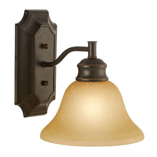 Design House 504415 Bristol 1-Light Wall Sconce, Oil Rubbed Bronze Finish