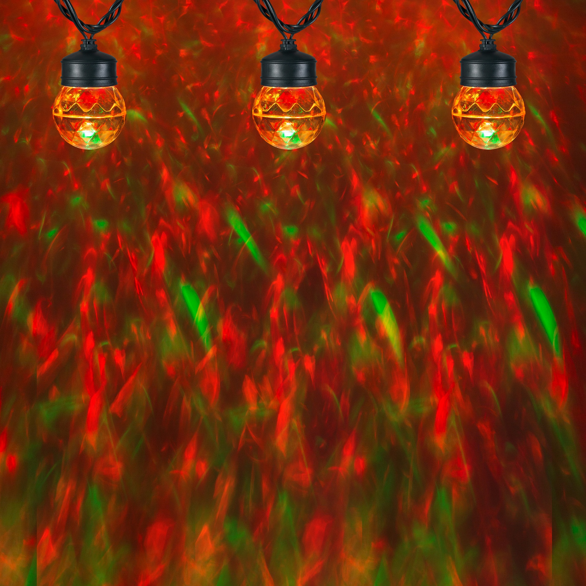 LightShow Projection Light String with 5 LED Multicolor Lights