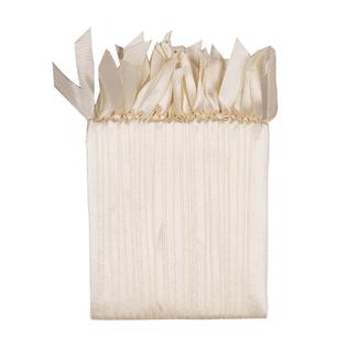 50Ct Ribbon Ornament Hangers Ivory Satin  Seasonal  Christmas  Tree