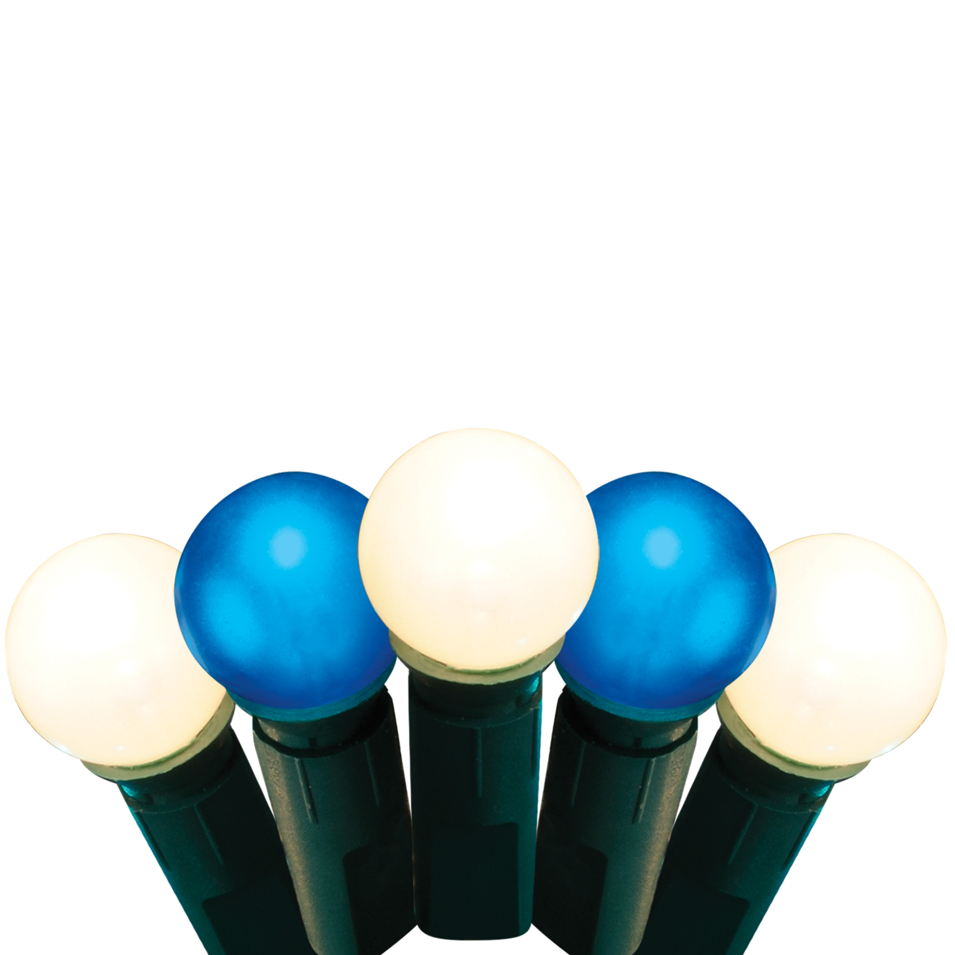 General Electric String-A-Long 50ct Incandescent Pearl Light Set - Blue/White