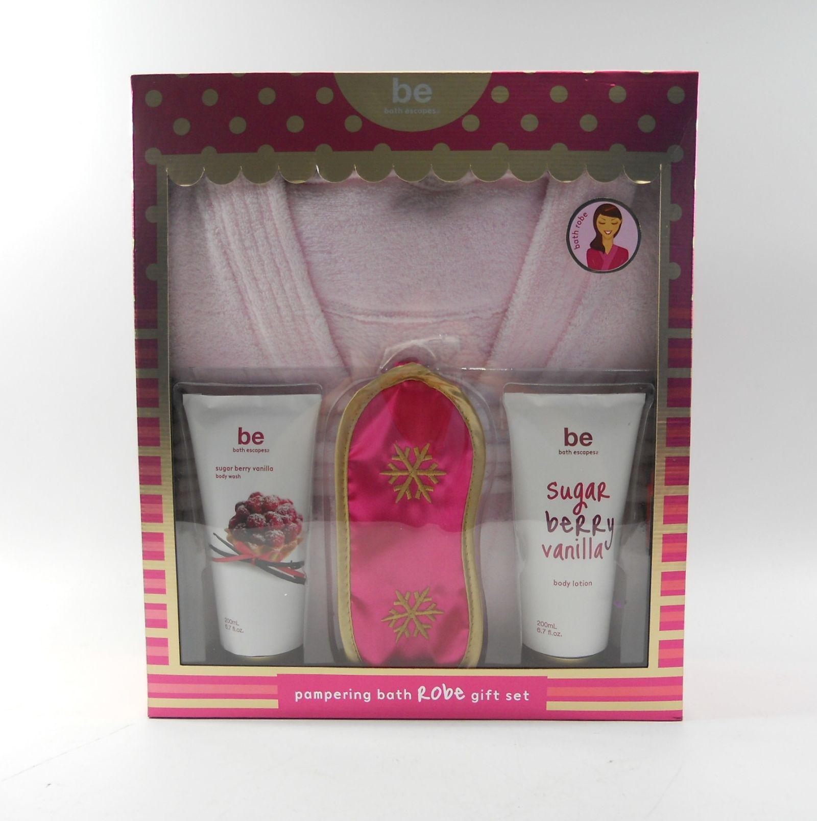 be bath escapes Sugar Berry Vanilla Bath Robe Gift Set Shop Your Way