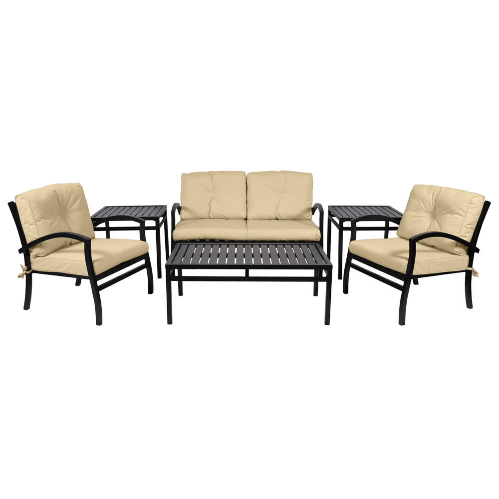 MiYu Furniture  Fremont Collection 6-piece Seating Set - Onyx